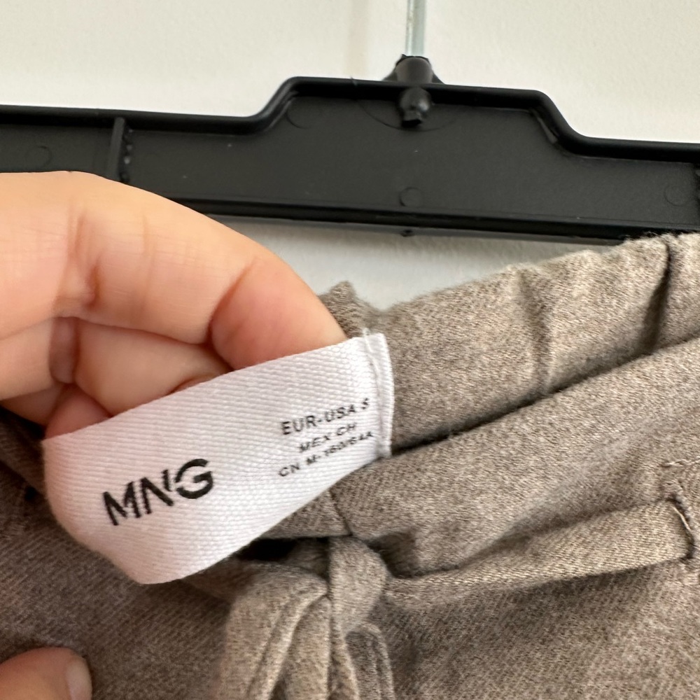 Mango Taupe Drawstring Pants - Picture 3 of 4